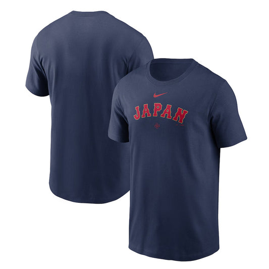 ナイキ 2026 WBC 日本代表 ワードマーク コットン Tシャツ 半袖 ネイビー 大人 メンズ ユニセックス N199-44B-WBJ-NDZ 侍ジャパン 2026 World Baseball Classic グッズ ウエア ウェア 記念グッズ 記念アイテム nike