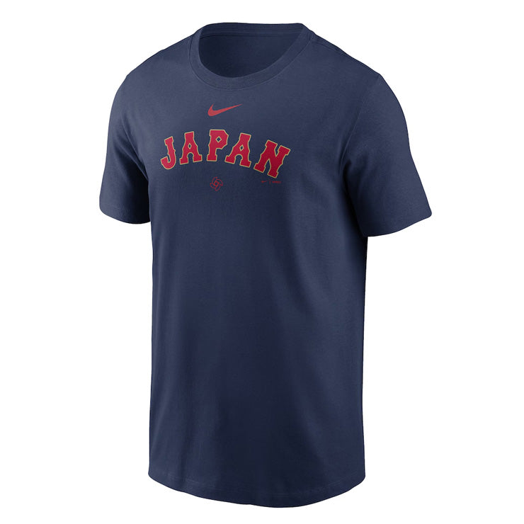 ナイキ 2026 WBC 日本代表 ワードマーク コットン Tシャツ 半袖 ネイビー 大人 メンズ ユニセックス N199-44B-WBJ-NDZ 侍ジャパン 2026 World Baseball Classic グッズ ウエア ウェア 記念グッズ 記念アイテム nike