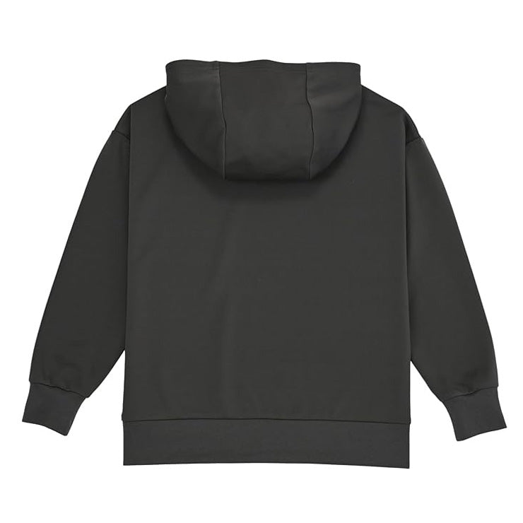 全2色 2025モデル ニューバランス ジュニア用 長袖 パーカー シューパッチ ライトスウェット フーディー 子供服 ABT55562 こども 子ども キッズ jr 男の子 女の子 スポーツウェア スウェットパーカー ベージュ ブラック new balance