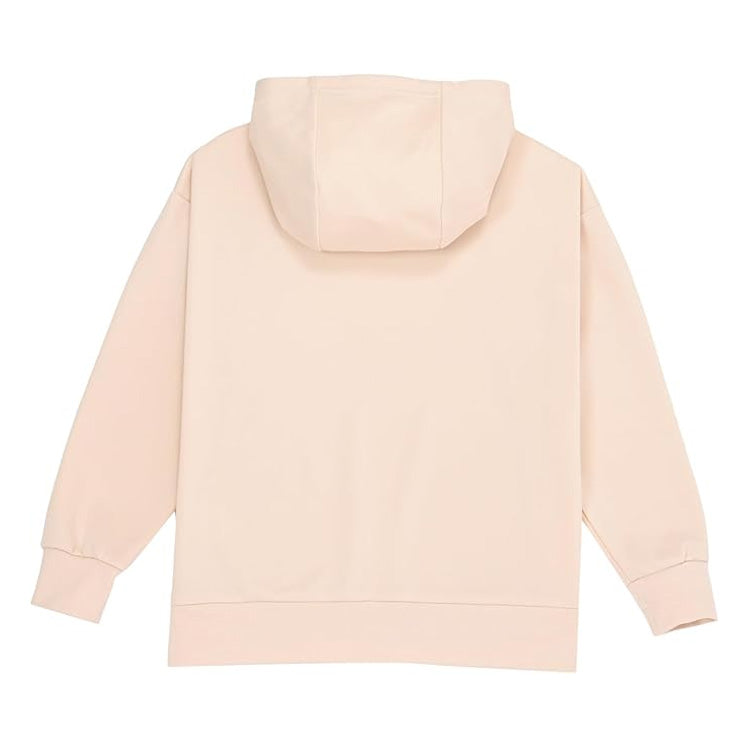 全2色 2025モデル ニューバランス ジュニア用 長袖 パーカー シューパッチ ライトスウェット フーディー 子供服 ABT55562 こども 子ども キッズ jr 男の子 女の子 スポーツウェア スウェットパーカー ベージュ ブラック new balance