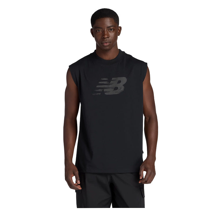 全2色 2025モデル ニューバランス ノースリーブシャツ スリーブレス Tシャツ メンズ ユニセックス AMT53173 スポーツウェア 大人 一般 new balance