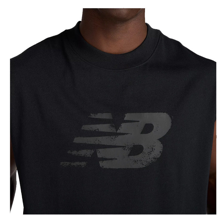 全2色 2025モデル ニューバランス ノースリーブシャツ スリーブレス Tシャツ メンズ ユニセックス AMT53173 スポーツウェア 大人 一般 new balance