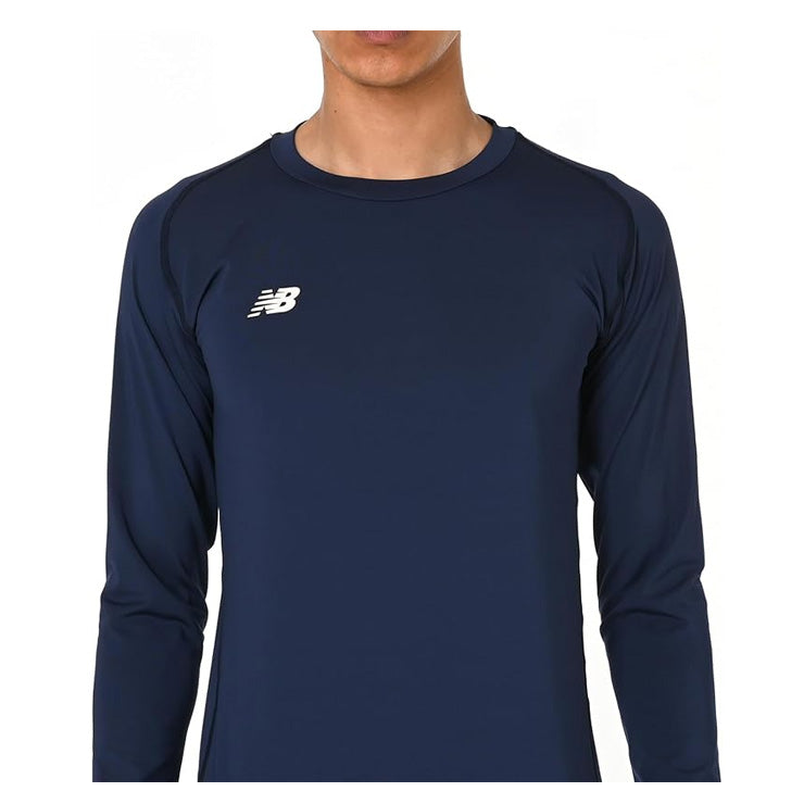 全2色 2025モデル ニューバランス インナーシャツ アンダーシャツ 丸首 長袖 AMT55288 ストレッチクルー ロングスリーブ トップス 野球 サッカー フットサル アンダーウェア スポーツウェア トレーニングウェア ランニング ジム new balance