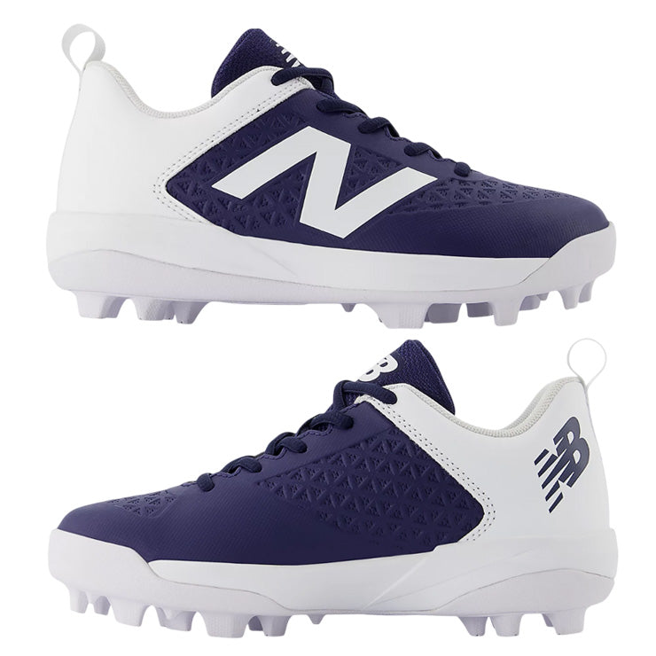 【2026モデル】ニューバランス 野球 ジュニア用 ポイントスパイク 4040 v8 19.0cm～24.0cm ネイビー×ホワイト 少年野球 J4040TN8 カラー クリーツ スタッドスパイク 紐 小学生 こども 子ども キッズ jr 子供 学童野球 リトルリーグ ソフトボール newbalance