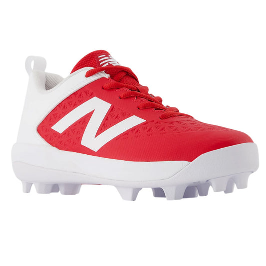 【2026モデル】ニューバランス 野球 ジュニア用 ポイントスパイク 4040 v8 19.0cm～24.0cm レッド×ホワイト 少年野球 J4040TR8 カラー クリーツ スタッドスパイク 紐 小学生 こども 子ども キッズ jr 子供 学童野球 リトルリーグ ソフトボール newbalance