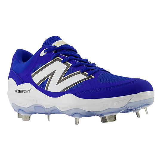 【2025モデル】ニューバランス 野球 スパイク Fresh Foam X 3000v7 金具スパイク 2E 26.0～30.0 ブルー L3000TB7 カラー 金属スパイク 紐 大人 一般 大学野球 社会人野球 草野球 newbalance
