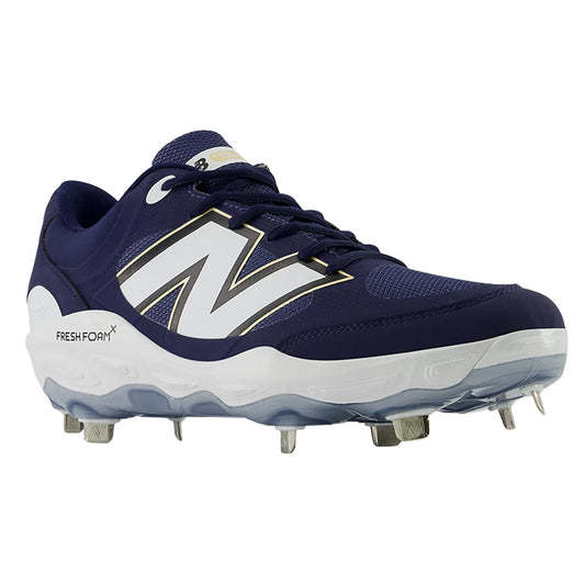 【2025モデル】ニューバランス 野球 スパイク Fresh Foam X 3000v7 金具スパイク 2E 26.0～30.0 ネイビー L3000TN7 カラー 金属スパイク 紐 大人 一般 大学野球 社会人野球 草野球 newbalance