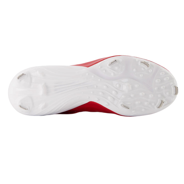 【縫いP可能 2026モデル】ニューバランス 野球 スパイク FuelCell 4040 v8 金具スパイク 紐＋ベルト 2E 24.0～30.0 レッド×ホワイト L4040TR8 フューエルセル カラー 金属スパイク 大人 一般 大学野球 社会人野球 草野球 newbalance