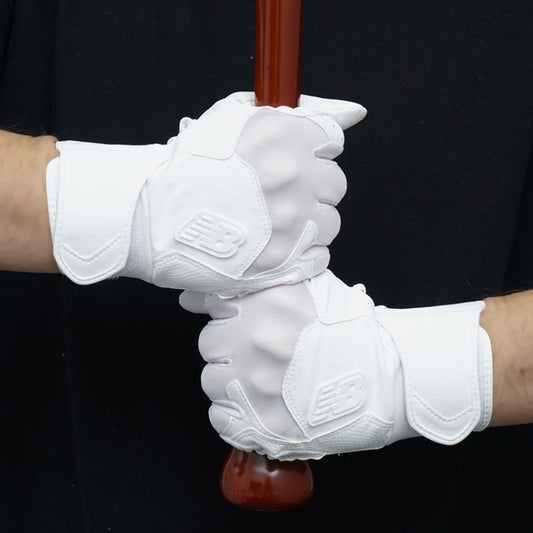 【刺繍1円】全2色 2025モデル ニューバランス バッティンググローブ 両手用 高校野球対応 LAG45604 ホワイト ブラック バッティング手袋 バッティンググラブ 打者用手袋 高校生 中学生 大人 一般 白 黒 new balance