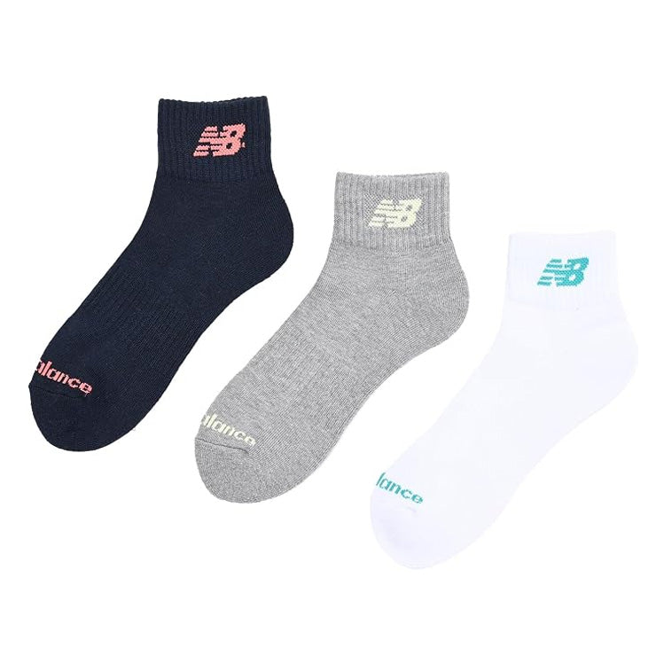 全5色 ニューバランス 3足入り ショートソックス ミッドレングス3Pソックス 大人 ジュニア メンズ ユニセックス LAS55637 アンクルソックス スポーツソックス 足首丈 靴下 一般 子供 野球 バスケ テニス バトミントン フットサル ランニング トレーニング new balance