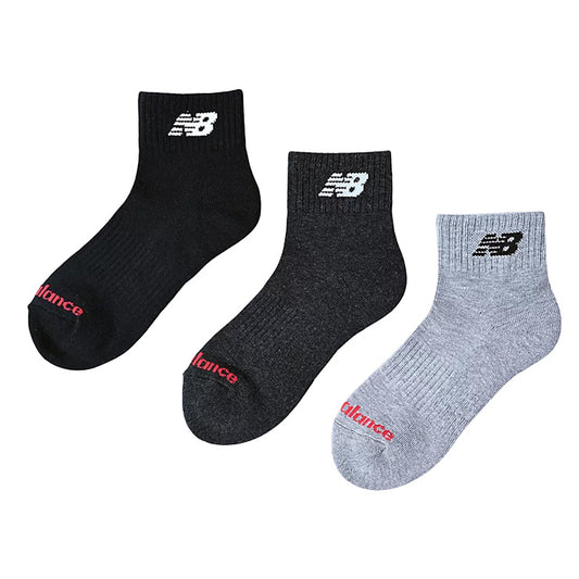 全2色 ニューバランス 3足入り ジュニア用 ショートソックス 3Pソックス LAS55637 こども キッズ Jr 子ども 小学生 アンクルソックス スポーツソックス 足首丈 靴下 一般 野球 バスケ テニス バトミントン フットサル ランニング トレーニング new balance