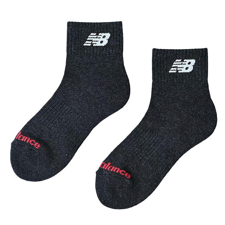 全2色 ニューバランス 3足入り ジュニア用 ショートソックス 3Pソックス LAS55637 こども キッズ Jr 子ども 小学生 アンクルソックス スポーツソックス 足首丈 靴下 一般 野球 バスケ テニス バトミントン フットサル ランニング トレーニング new balance