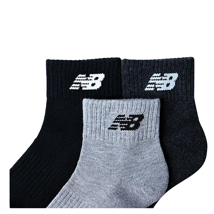 全2色 ニューバランス 3足入り ジュニア用 ショートソックス 3Pソックス LAS55637 こども キッズ Jr 子ども 小学生 アンクルソックス スポーツソックス 足首丈 靴下 一般 野球 バスケ テニス バトミントン フットサル ランニング トレーニング new balance