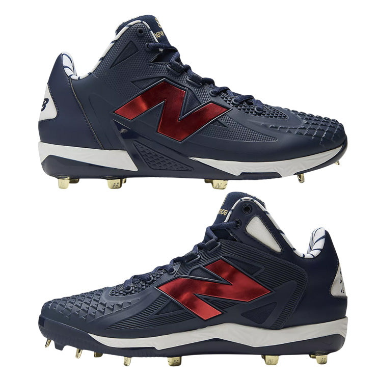 【2026新カラー】ニューバランス 野球 大谷翔平モデル スパイク FuelCell Ohtani 1 Metal 2E 26.0～30.0 ネイビー×レッド MSHO5GO Shohei Ohtani Signature Collection 大谷 シグネチャーコレクション 金具スパイク メンズ 大人 一般 金属スパイク 紐 newbalance