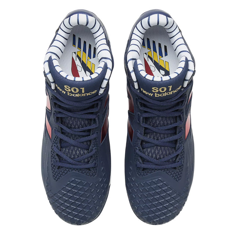 【2026新カラー】ニューバランス 野球 大谷翔平モデル スパイク FuelCell Ohtani 1 Metal 2E 26.0～30.0 ネイビー×レッド MSHO5GO Shohei Ohtani Signature Collection 大谷 シグネチャーコレクション 金具スパイク メンズ 大人 一般 金属スパイク 紐 newbalance