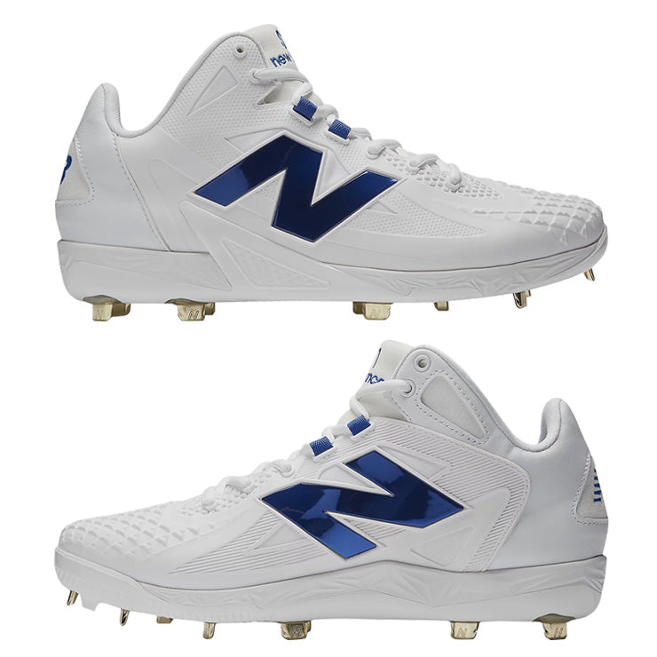ニューバランス 野球 大谷翔平モデル スパイク FuelCell Ohtani 1 Metal 2E 26.5～27.5 ホワイト×ロイヤル MSHOWB1 Shohei Ohtani Signature Collection 大谷 シグネチャーコレクション 金具スパイク メンズ 大人 一般 金属スパイク 紐 newbalance