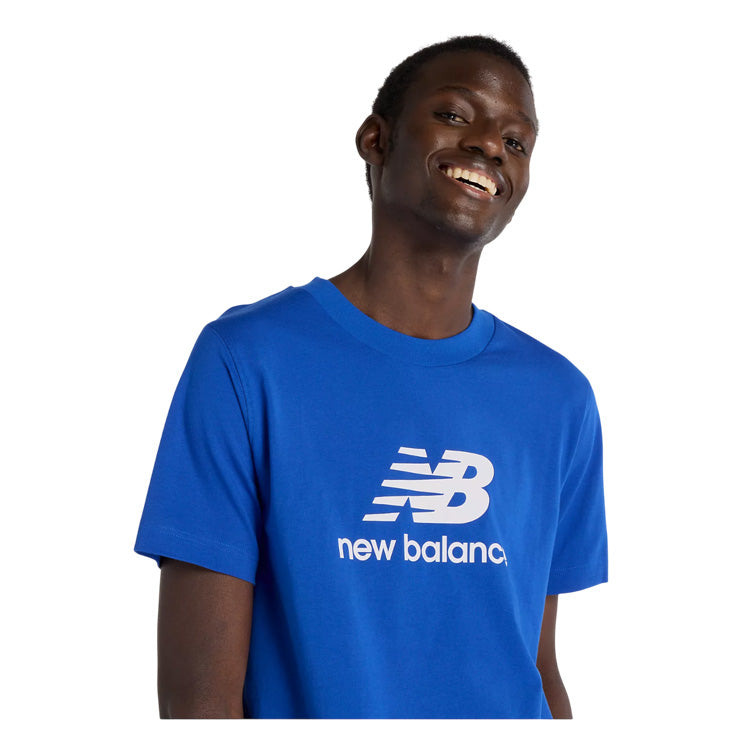 ニューバランス 半袖 Tシャツ スタックドロゴ ショートスリーブTシャツ Stacked Logo メンズ ユニセックス MT41502-BUM スポーツウェア 大人 一般 半袖シャツ new balance
