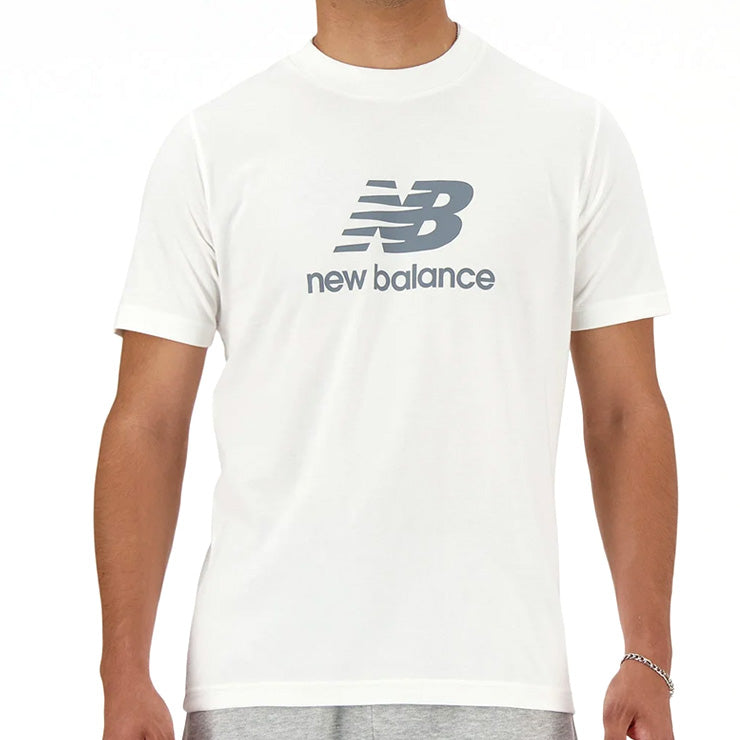 【大谷着用モデル】ニューバランス 半袖 Tシャツ スタックドロゴ ショートスリーブTシャツ Stacked Logo メンズ ユニセックス  MT41502 スポーツウェア 大人 一般 半袖シャツ new balance