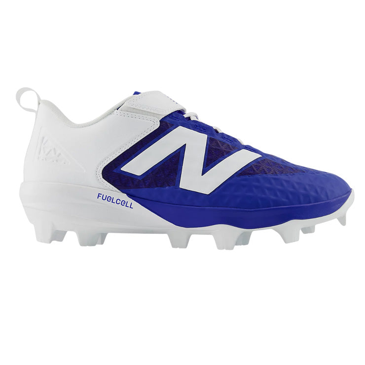 【縫いP可能 2026モデル】ニューバランス 野球 ポイントスパイク Fuel Cell 4040 v8 Molded 紐＋ベルト 2E 25.0～30.0 ブルー×ブラック PL4040B8 プラスチッククリーツ スタッド フューエルセル カラー 大人 一般 大学野球 社会人野球 草野球 newbalance
