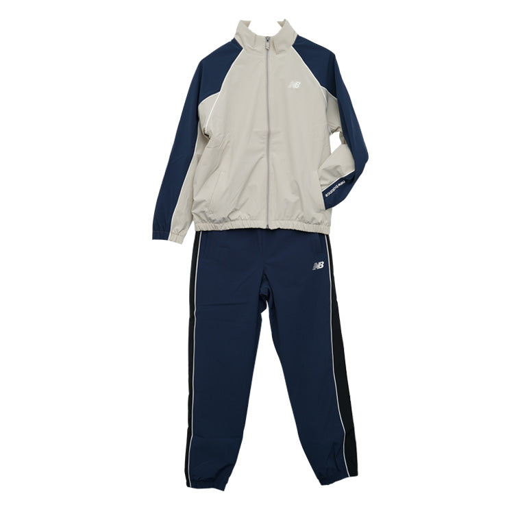 2025モデル ニューバランス ジュニア用 ウーブン 長袖 トラックジャケット ロングパンツ 上下セット 長袖 裏起毛 子供服 YJ53171 YP53173 ジャージ 上下 スポーツウェア トレーニングウェア ランニング ウィンドブレーカー こども 子ども キッズ 男の子 女の子 newbalance