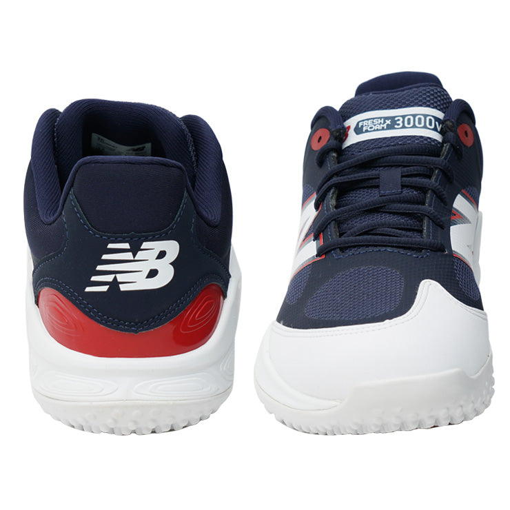 【2025秋冬モデル】ニューバランス 野球 トレーニングシューズ FRESH FOAM TURF 3000V7 2E 25.0～30.0 ネイビー T3000RB7 カラー アップシューズ トレシュー ランニングシューズ ターフシューズ 紐 大人 一般 大学野球 社会人野球 草野球 newbalance