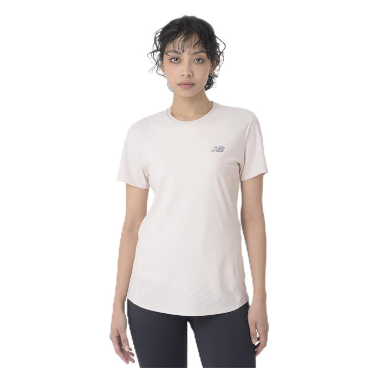 ニューバランス レディース ジャガード スリム 半袖 Tシャツ Jacquard