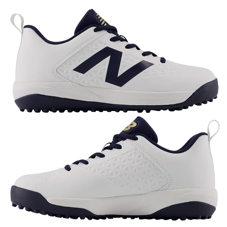 【2026モデル】ニューバランス 野球 ジュニア用 トレーニングシューズ 4040 v8 18.0cm～24.0cm ホワイト×ネイビー 少年野球 Y40405PG アップシューズ カラー 紐 ランニングシューズ 運動靴 小学生 こども 子ども キッズ 子供 学童野球 リトルリーグ ソフトボール newbalance