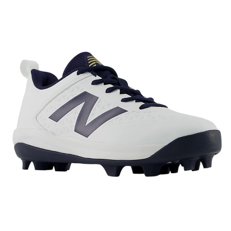 【2026モデル】ニューバランス 野球 ジュニア用 ポイントスパイク 4040 v8 19.0cm～24.0cm ホワイト×ネイビー 少年野球 Y404076Y カラー クリーツ スタッドスパイク 紐 小学生 こども 子ども キッズ jr 子供 学童野球 リトルリーグ ソフトボール newbalance