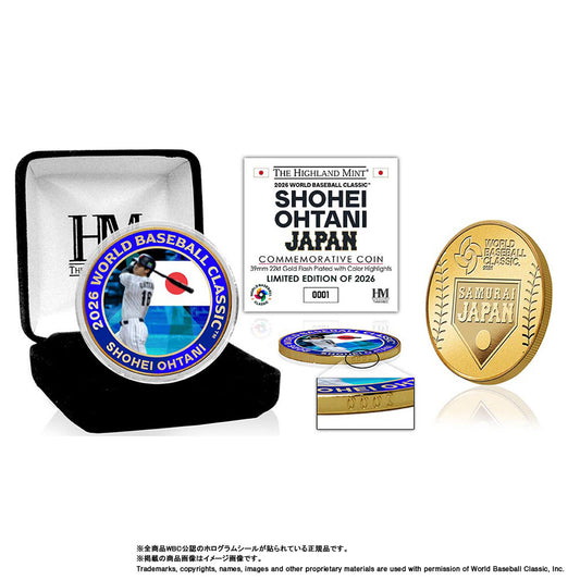 【予約】2026 World Baseball Classic 出場記念 大谷翔平 ゴールドコイン ケース付き 記念コイン 記念グッズ 記念アイテム 大谷 日本代表 グッズ ハイランドミント