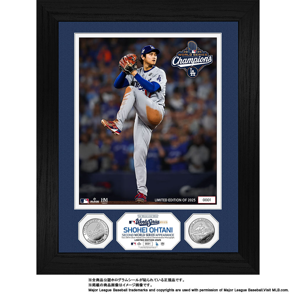 【予約】MLB ドジャース 大谷翔平 ワールドシリーズ 2025 優勝記念 ダブルコインフォトミント 記念品 記念グッズ 記念アイテム 大谷 グッズ ハイランドミント