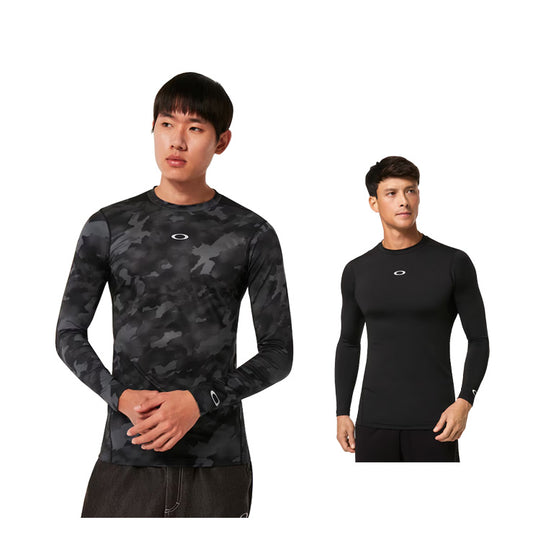 【2025モデル】オークリー アンダーシャツ インナーシャツ 長袖 丸首 メンズ Technical Base Layer LS Crew 3.0 FOA405087 野球 スポーツ インナーウェア スポーツウェア トレーニングウェア ランニング ジョギング ジム oakley
