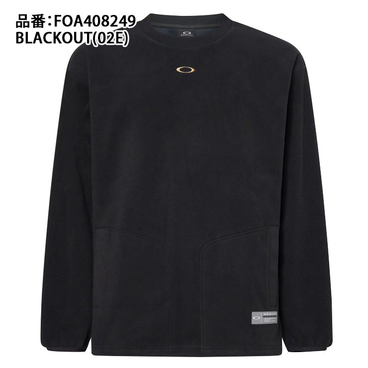 【2025モデル】オークリー ウェア トレーニング プルオーバー シャツ フリース トレーナー 長袖 Striking Micro Fleece Crew 8.0 FOA408249 野球 スポーツウェア トレーニングウェア ランニング ジョギング oakley