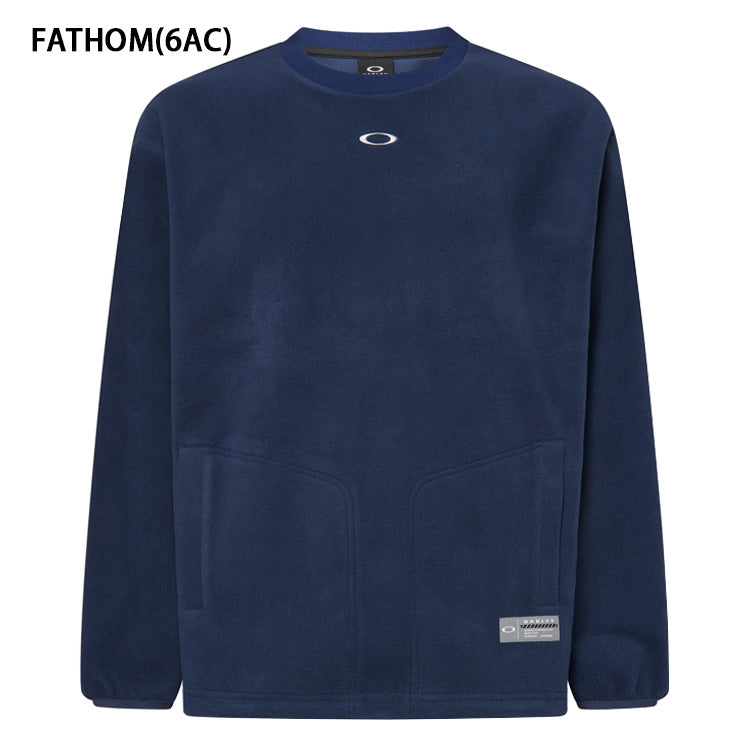 【2025モデル】オークリー ウェア トレーニング プルオーバー シャツ フリース トレーナー 長袖 Striking Micro Fleece Crew 8.0 FOA408249 野球 スポーツウェア トレーニングウェア ランニング ジョギング oakley