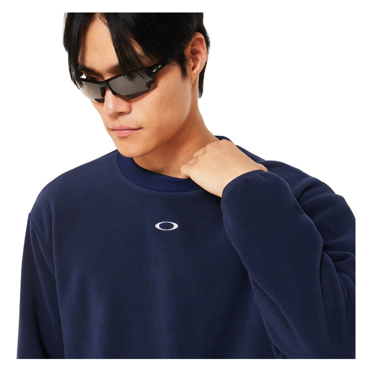 【2025モデル】オークリー ウェア トレーニング プルオーバー シャツ フリース トレーナー 長袖 Striking Micro Fleece Crew 8.0 FOA408249 野球 スポーツウェア トレーニングウェア ランニング ジョギング oakley