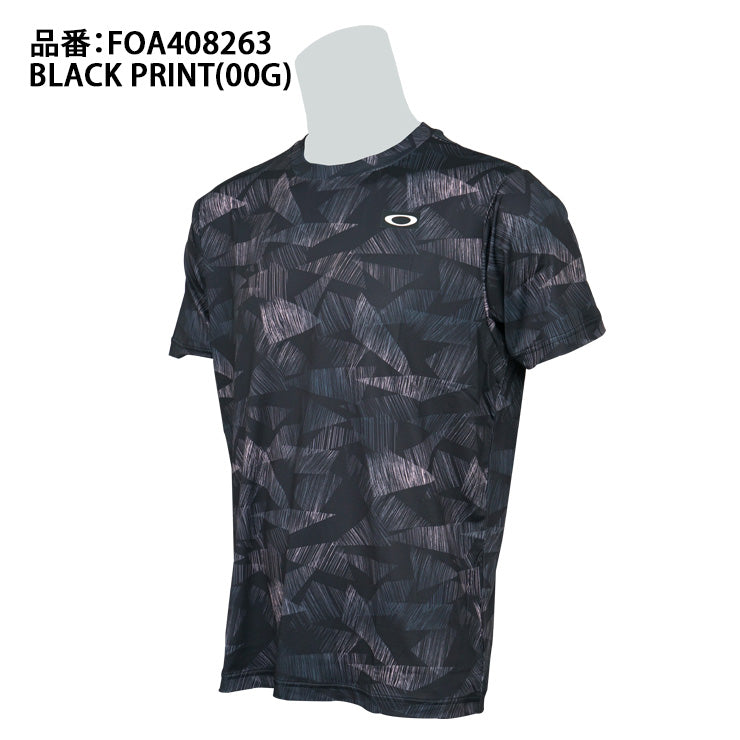 【2025モデル】オークリー ウェア 半袖 Tシャツ テニス SLANT GRAPHIC TEE 12.0 FOA408263 夏用 スポーツウェア トレーニングウェア テニスウェア ジム ランニング ジョギング oakley