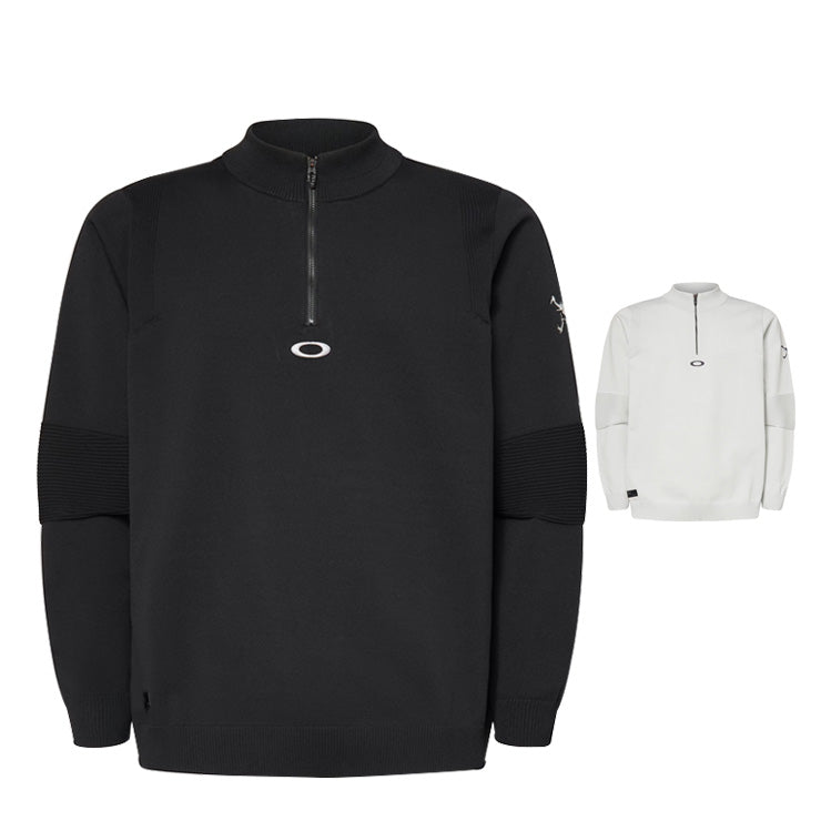 【2025モデル】オークリー ゴルフウェア 長袖 セーター モックシャツ モックネック Skull LS Sweater Mock Shirt 2.0 FOA408269 スポーツウェア トレーニングウェア ランニング ジョギング oakley