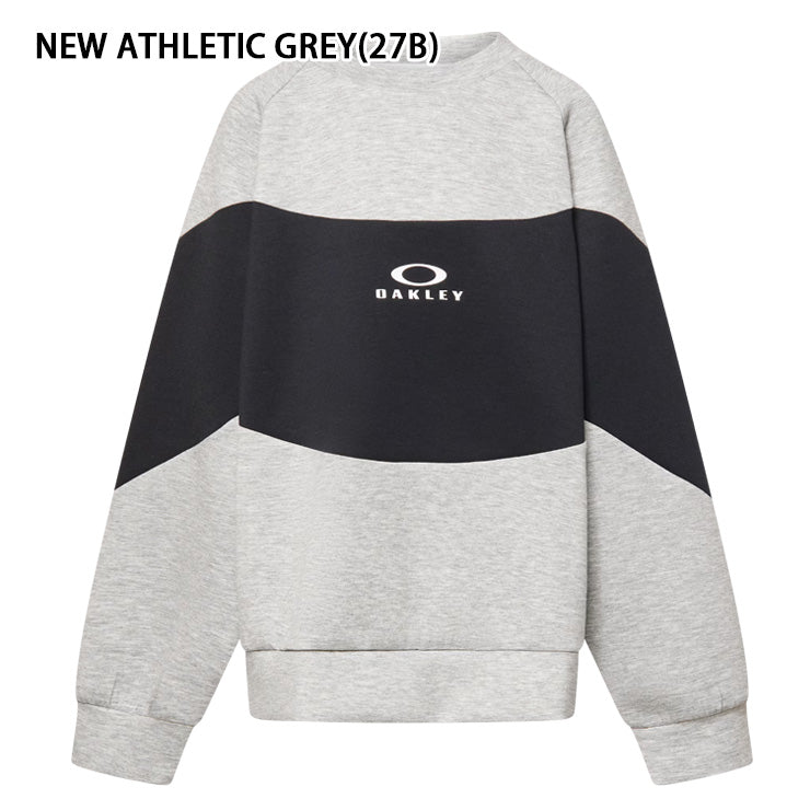 【2025モデル】オークリー ジュニア用 スウェット トレーナー 長袖 子供服 裏起毛 Ytr Qd Fleece Block Crew 10.0 FOA408323 男の子 女の子 こども キッズ Jr 子供 子ども 小学生 スポーツウェア カジュアル 普段着 フーディー スポカジ 秋物 冬物 春物 oakley