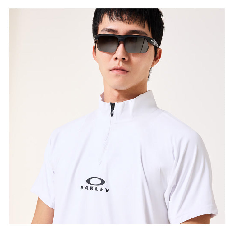 【2026モデル】オークリー ウェア 半袖 モックネックシャツ Tシャツ Enhance SS Mock 16.0 テニスウェア ゴルフウェア FOA409003 夏用 スポーツウェア トレーニングウェア ジム ランニング ジョギング oakley