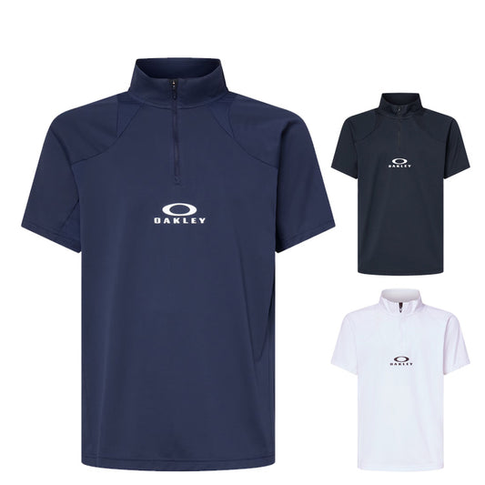 【2026モデル】オークリー ウェア 半袖 モックネックシャツ Tシャツ Enhance SS Mock 16.0 テニスウェア ゴルフウェア FOA409003 夏用 スポーツウェア トレーニングウェア ジム ランニング ジョギング oakley