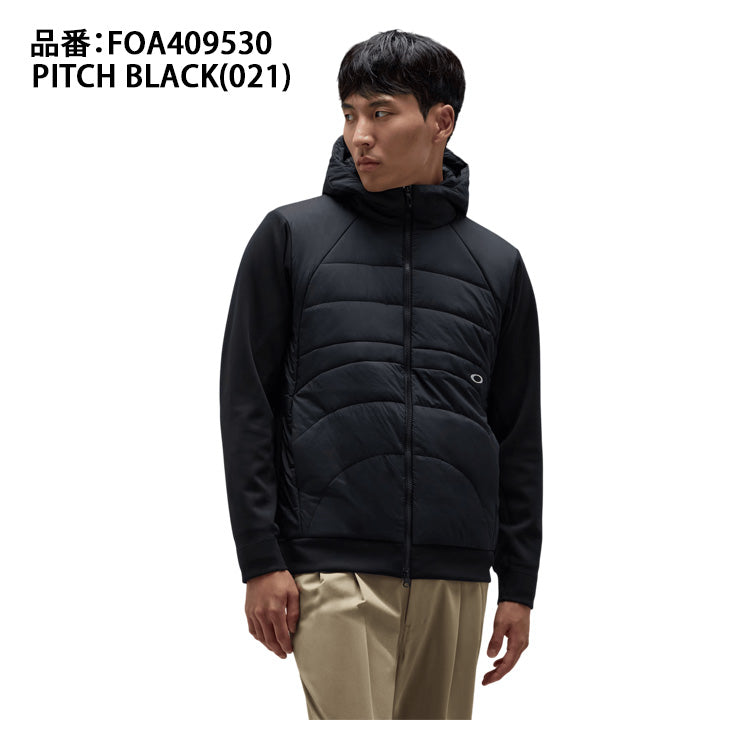 【2026モデル】オークリー ウェア 中綿 ジャケット 長袖 ゴルフウェア アウター 冬物 Hybrid Puff Fleece 9.0 メンズ ユニセックス FOA409530 冬用 防寒 防風 暖かい あったかい スポーツウェア トレーニングウェア ウィンドブレーカー oakley