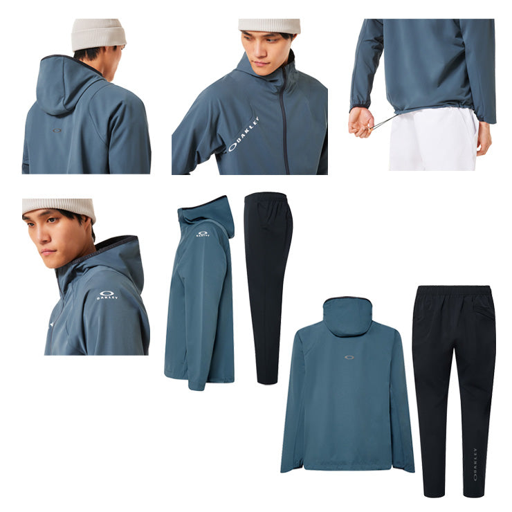 【2025モデル】オークリー ウェア ジャケット ロングパンツ 上下セット 長袖 Enhance Tech Dryshell Jacket Pants 1.0 メンズ レディース ユニセックス FOA408202 FOA408282 ジャージ ウィンドブレーカー スポーツウェア トレーニングウェア ランニング oakley