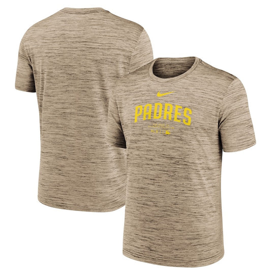 ナイキ サンディエゴ・パドレス 半袖 Tシャツ ベースボールシャツ MLBオーセンティックコレクション San Diego Padres Nike Tan Authentic Collection Velocity Performance Practice T-Shirt メンズ NKM5-20Q-PYP-J37 スポーツウェア トレーニングウェア メジャーリーグ