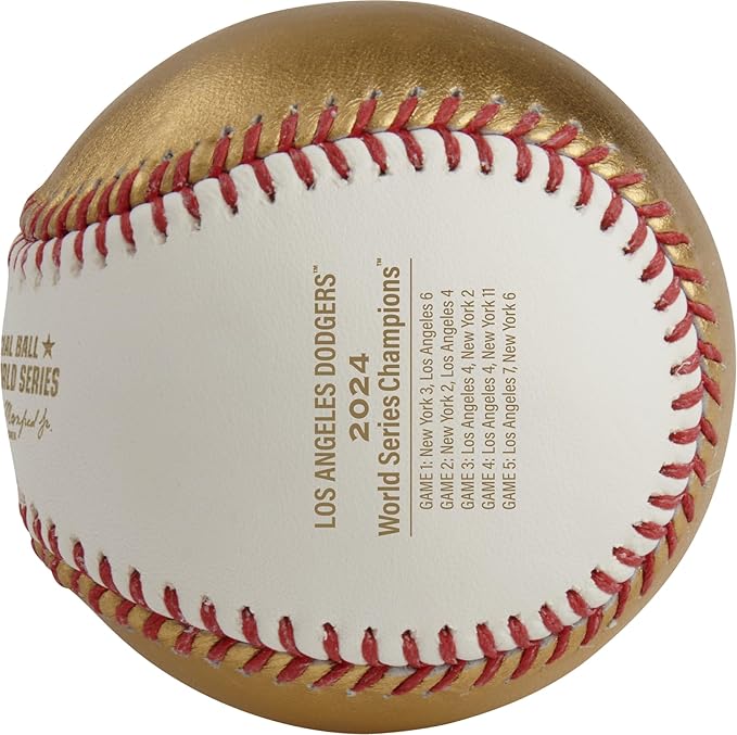 ローリングス 2024 ワールドシリーズ 優勝記念ボール ロサンゼルス・ドジャース MLB 2024 GOLD WORLD SERIES CHAMPION BASEBALL 記念球 記念ボール 記念グッズ rawlings