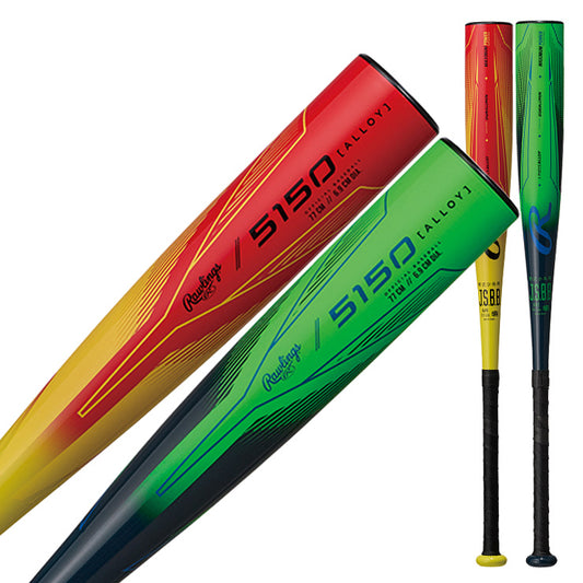 【2025モデル】ローリングス 少年軟式 金属バット 5150 73cm 450g 75cm 470g 77cm 490g 少年野球 公園 BJ5F5150 J号ボール対応 軟式バット 学童野球 子ども 子供 キッズ Jr こども かっこいい おしゃれ rawlings