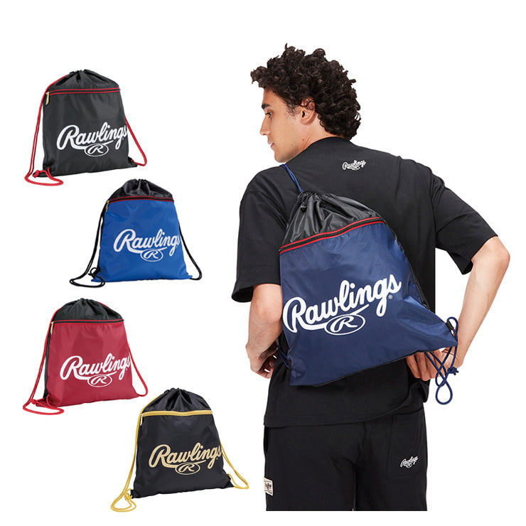 ローリングス 野球 ランドリーナップ ナップサック ジムサック EBP15S10 バックパック リュックサック デイパック 野球バッグ 巾着袋 サブバッグ エコバッグ ランドリーバッグ 部活 ジム rawlings