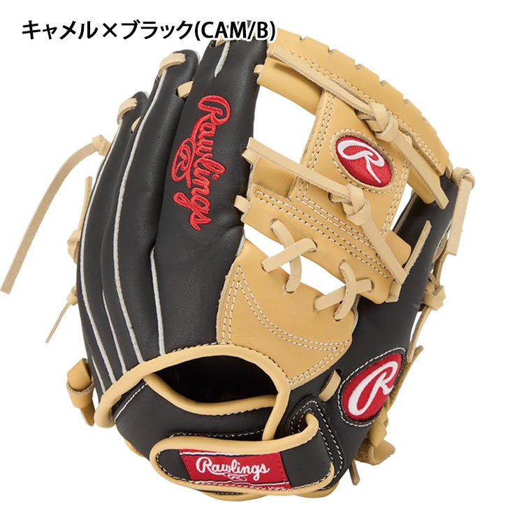 Rawlings 軟式グローブ キャメル×ブラック Rawlings（ローリングス） 女子 ソフトボール用 グローブ グラブ 内