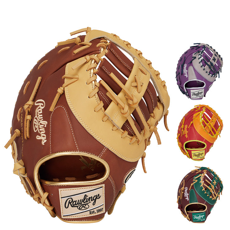 【2025モデル】ローリングス 軟式 ファーストミット ハイパーテック カラーズ シンク 右投げ用 左投げ用 GR5FHTCM53 一塁手用 一般軟式 軟式グローブ 軟式グラブ 右利き用 大人 一般 草野球 かっこいい カラフル rawlings