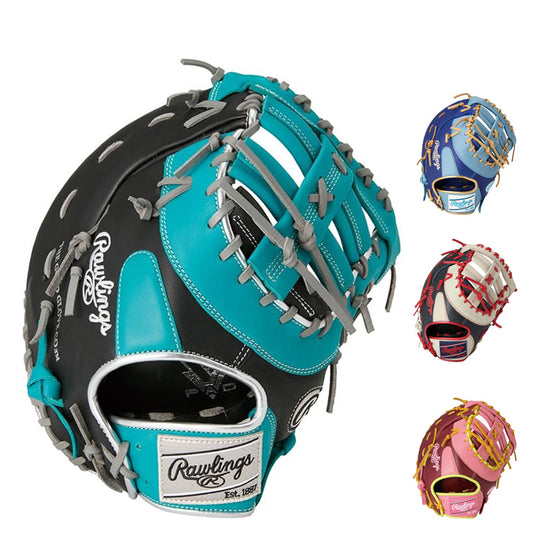【2025モデル】ローリングス 軟式 ファーストミット ハイパーテック カラーズ シンク 右投げ用 左投げ用 GR5HTC53M 一塁手用 一般軟式 軟式グローブ 軟式グラブ 右利き用 大人 一般 草野球 かっこいい カラフル rawlings