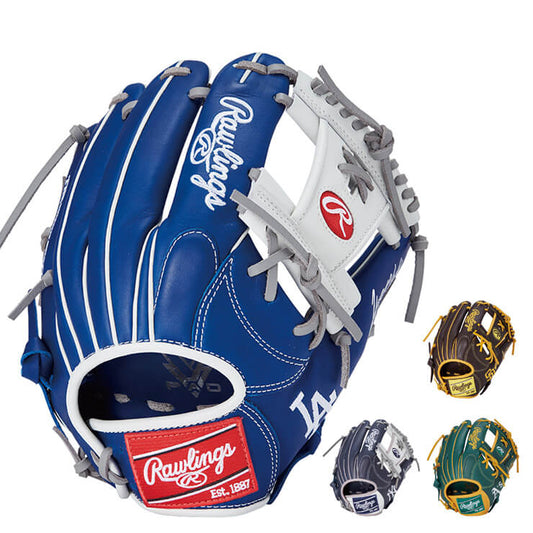 【2025モデル】ローリングス 軟式 グローブ グラブ 内野手用 右投げ用 ハイパーテック MLB TEAM ドジャース ヤンキース アスレチックス パドレス GR5HTMN62 内野用 一般軟式 軟式グローブ 軟式グラブ 右利き用 大人 一般 草野球 かっこいい カラフル rawlings
