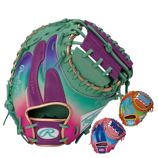 【2026モデル】ローリングス 限定 軟式 キャッチャーミット HOH UV GRAPHIC 右投げ用 GR6HUV2AC 捕手用 グラデーション 派手 カラーグラブ RGGC店限定 一般軟式 中学軟式 軟式グローブ 軟式グラブ 軟式ミット 右利き用 大人 一般 草野球 rawlings